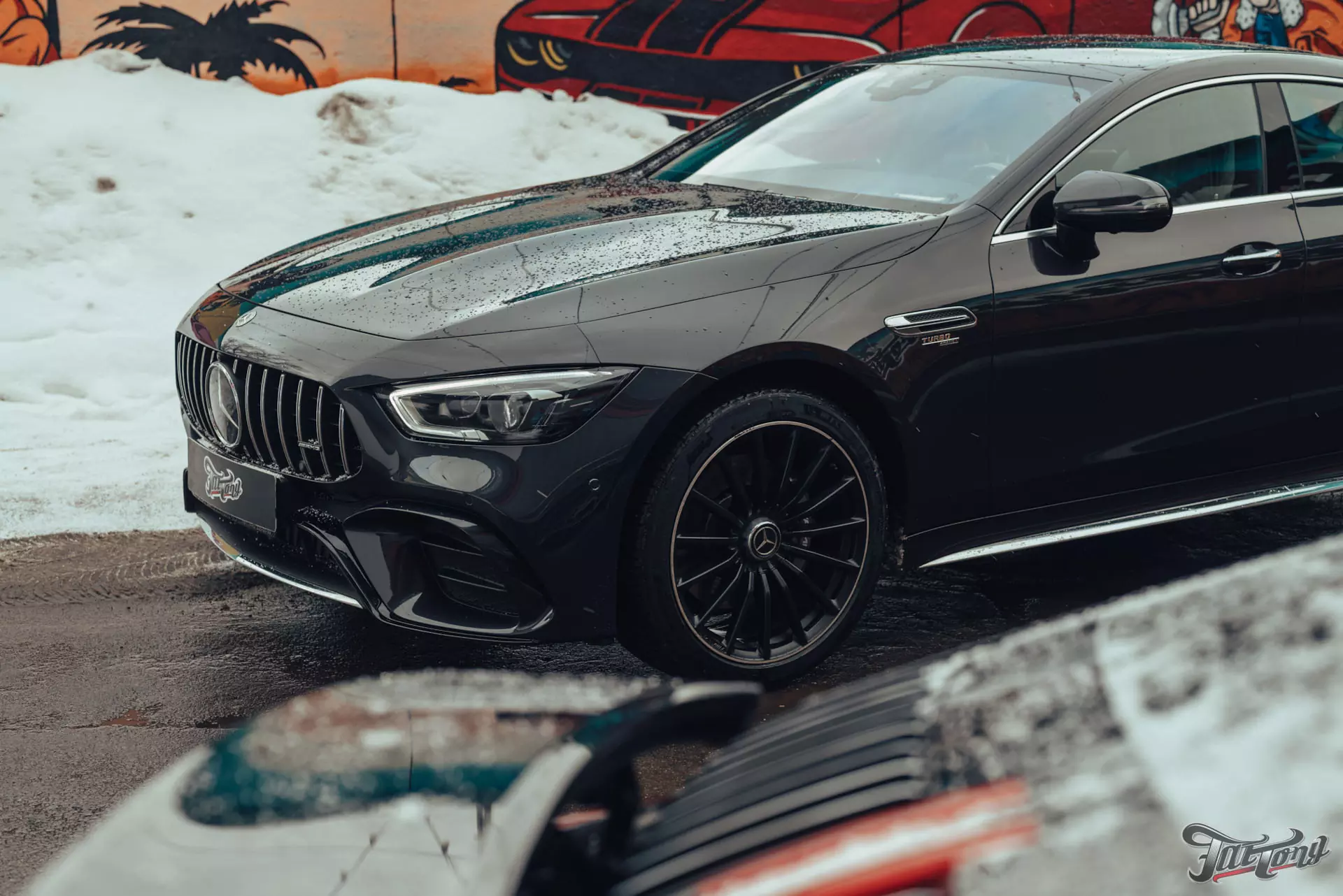 Mercedes-AMG GT 4 Door. Окрас бампера